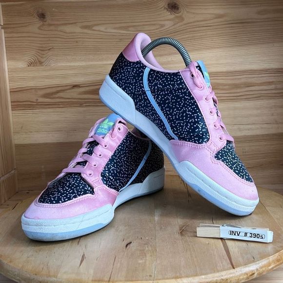 Adidas Continental 80 ‘True Pink Glow Blue’ Athletic Sneaker Shoes Womens Size 7 - Picture 2 of 8